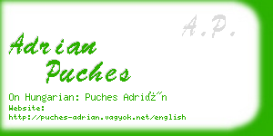 adrian puches business card